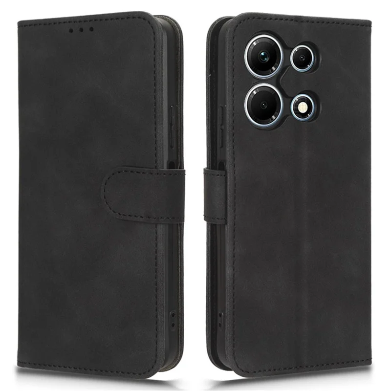 Per Infinix Note 30 4G Skin-Touch PU Leather Phone Case Wallet Stand Protective Phone Cover - Nero