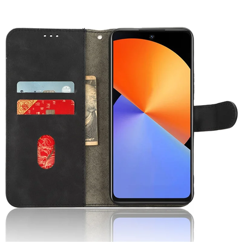 Per Infinix Note 30 4G Skin-Touch PU Leather Phone Case Wallet Stand Protective Phone Cover - Nero