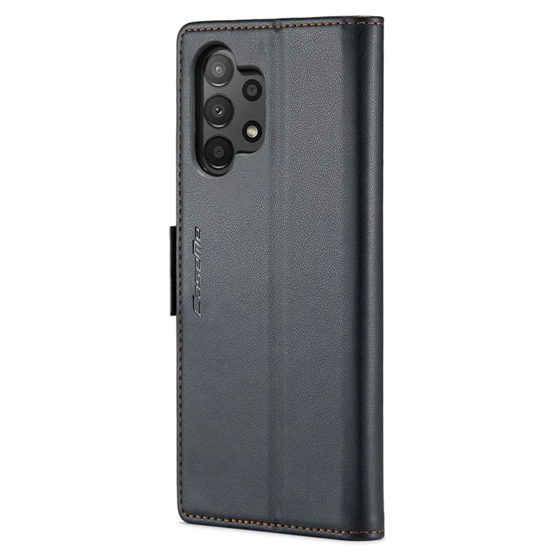 CASEME 023 Series Para Samsung Galaxy A13 4G / 5G / A04s 4G / A04 4G / M13 5G Carteira Caso RFID Bloqueando Capa de Couro Stand de Telefone - Preto