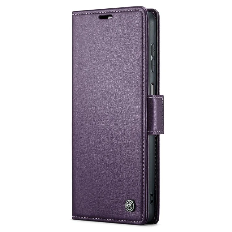 For Samsung Galaxy A13 4G / 5G / A04s 4G / A04 4G / M13 5G Leather Case CASEME 023 RFID Blocking 3 Card Slot Mobile Cover - Purple