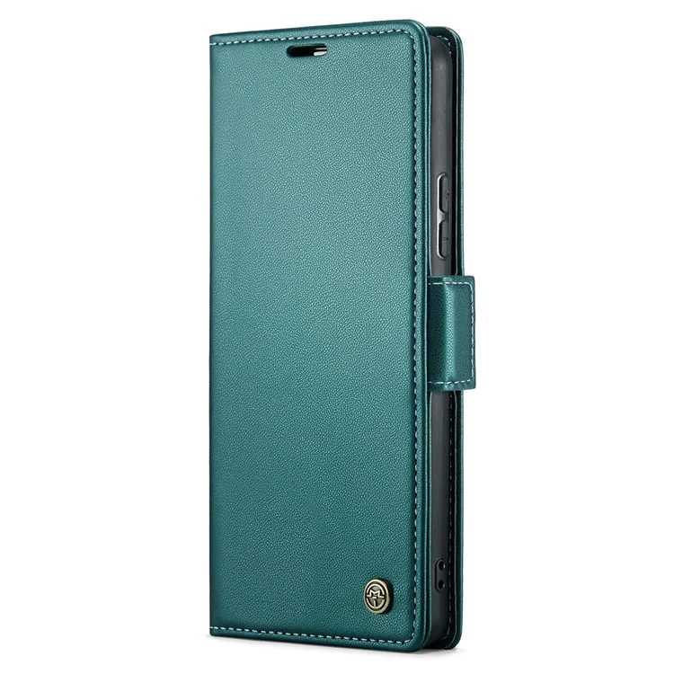 For Xiaomi Redmi Note 10 Pro 4G (India) / (Global) / Note 10 Pro Max 4G Leather Case CASEME 023 RFID Blocking 3 Card Slot Mobile Cover - Green