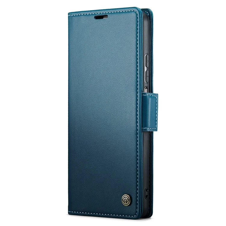 CASEME 023 Series For Xiaomi Mi 10T 5G / Mi 10T Pro 5G / Redmi K30S RFID Blocking PU Leather Wallet Case Stand Phone Cover - Blue