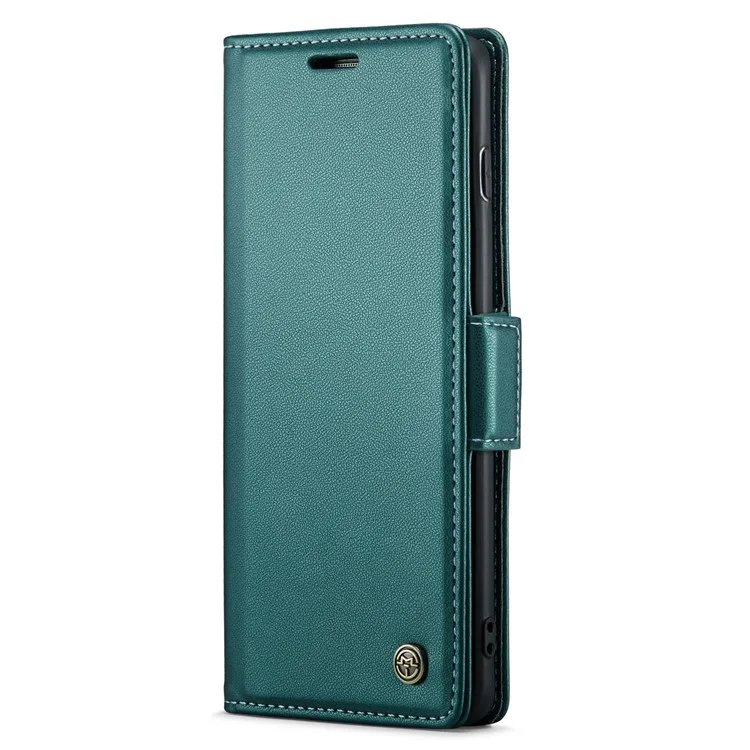 CASEME 023 Series для Samsung Galaxy S10 PU Кожаный чехол с RFID-блокировкой Бумажник Подставка Чехол для телефона - Зеленый