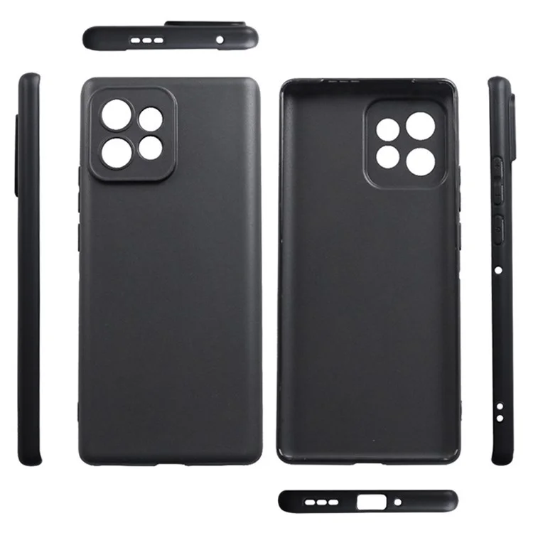 Für Motorola Moto X40 5G / Edge 40 Pro 5G matte TPU-Handyhülle genaue Ausschnitte Schutzhülle - Schwarz