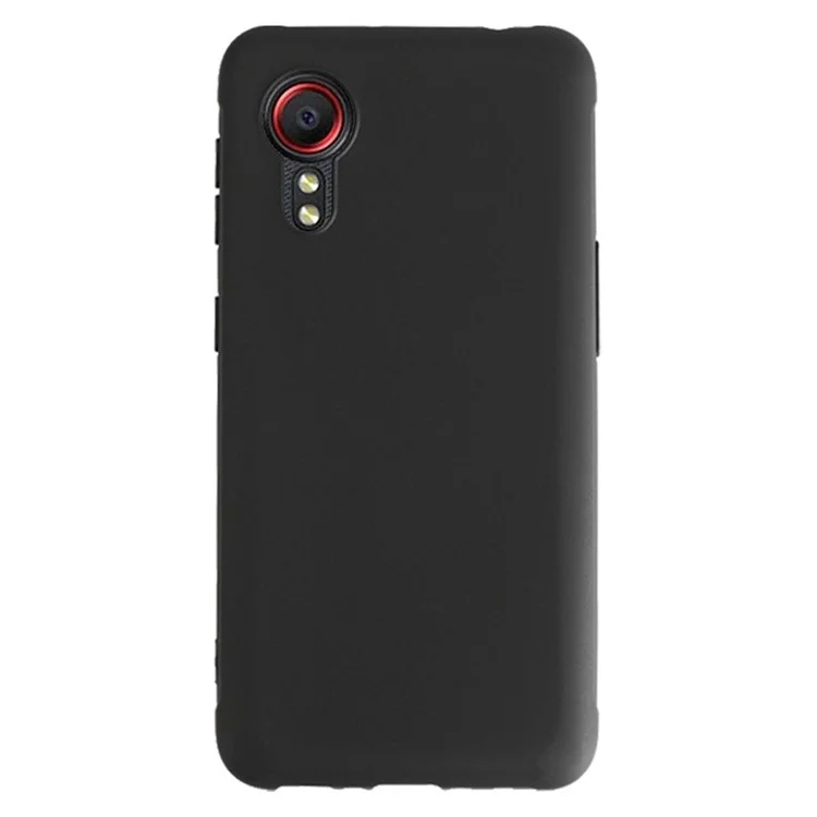 Coque de téléphone en TPU pour Samsung Galaxy Xcover 5 Étui de protection antichoc Housse mate et fine - Noir