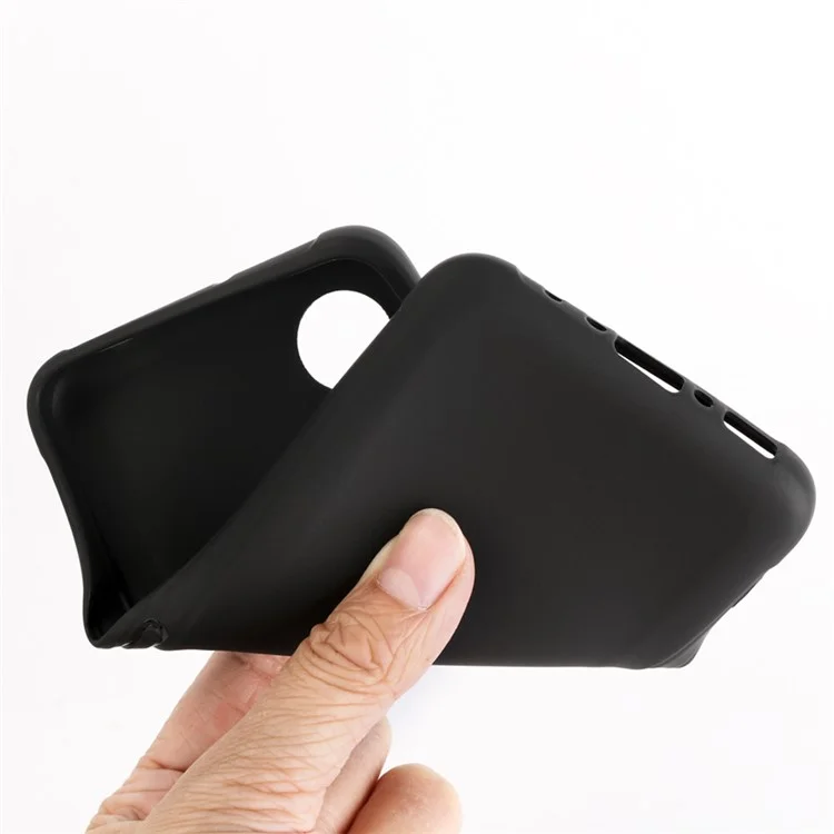 Coque de téléphone en TPU pour Samsung Galaxy Xcover 5 Étui de protection antichoc Housse mate et fine - Noir