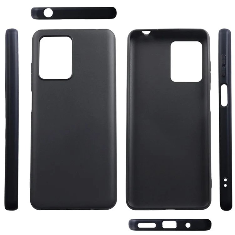 Para Blackview A53 / A53 Pro Slim TPU Case Anti-Scratch Matte Phone Case Mobile Phone Protective Cover - Black