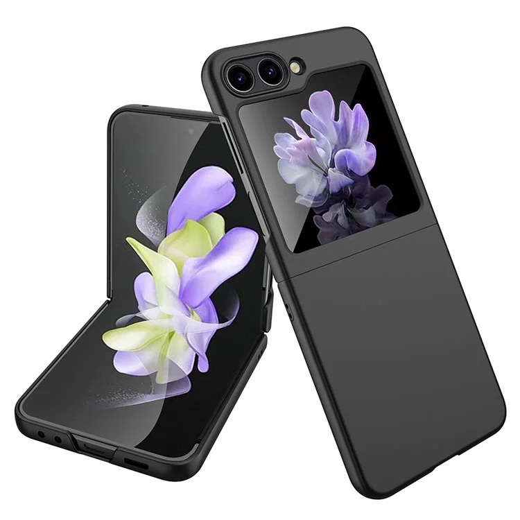 Pour Samsung Galaxy Z Flip5 5G Ultra Thin Hard PC Phone Case Rubberized Protective Cover - Noir