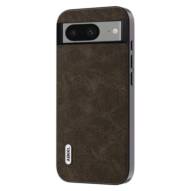 ABEEL Slim Phone Cover für Google Pixel 8 Stoßfeste Hülle Litchi Textur PU Leder+PC+TPU Handyhülle - Khaki