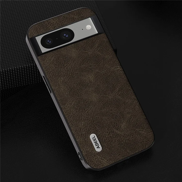 ABEEL Slim Phone Cover für Google Pixel 8 Stoßfeste Hülle Litchi Textur PU Leder+PC+TPU Handyhülle - Khaki