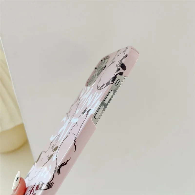 Hard PC Phone Case for iPhone 13 Pro 6.1 inch Pattern Printing Glossy Shockproof Phone Cover - Cat