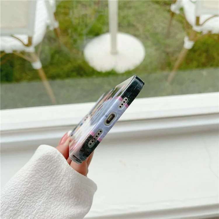 Shockproof Shell for iPhone 13 Pro Max 6.7 inch Hard PC Case Pattern Printing Anti-Scratch Glossy Phone Cover - Rabbit Hug
