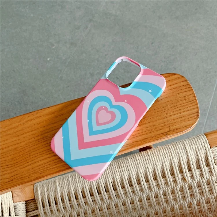 Pour iPhone 14 Pro Glossy Pattern Printing Phone Case Hard PC Drop-proof Cover - Style A