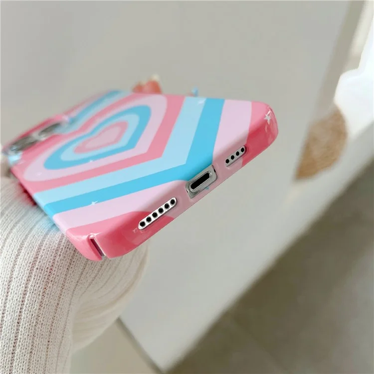 Pour iPhone 14 Pro Glossy Pattern Printing Phone Case Hard PC Drop-proof Cover - Style A