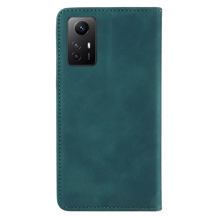 BETOPNICE 003 Stand Cover pour Xiaomi Redmi Note 12S 4G Étui Portefeuille en Cuir Bloquant RFID - Vert