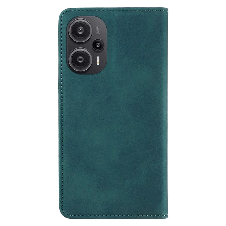 BETOPNICE 003 RFID Blocking Shell per Xiaomi Redmi Note 12 Turbo / Poco F5 5G Custodia Portafoglio Telefono in Pelle con Supporto - Verde