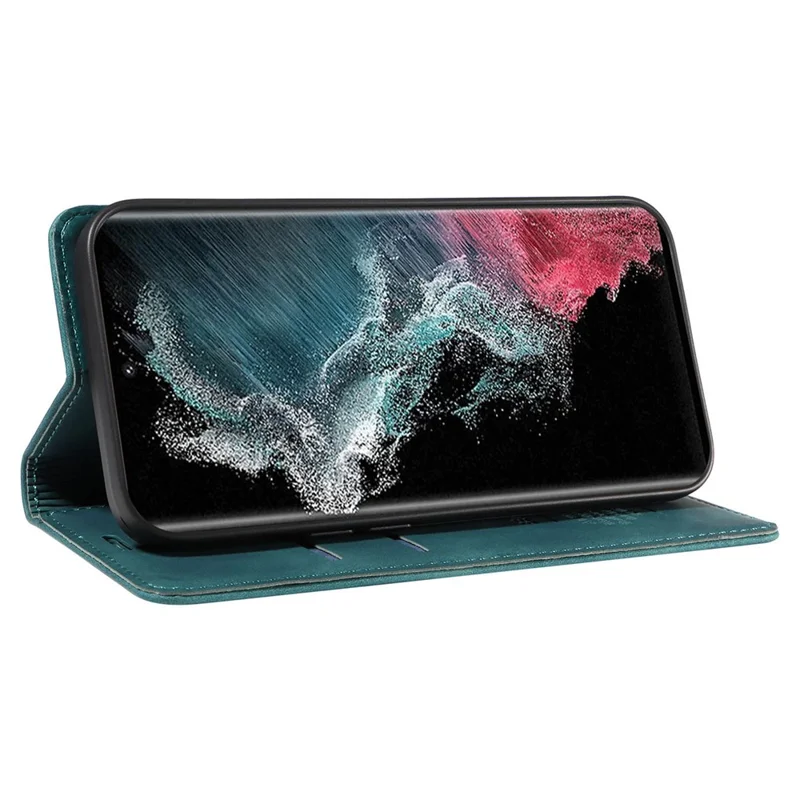 BETOPNICE 003 Para Samsung Galaxy S23 Ultra RFID Blocking Phone Wallet Leather Stand Shockproof Case - Verde