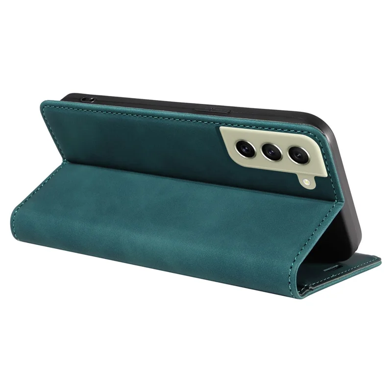 BETOPNICE 003 Anti-scratch Cover for Samsung Galaxy S22 5G RFID Blocking Phone Wallet Leather Stand Case - Green