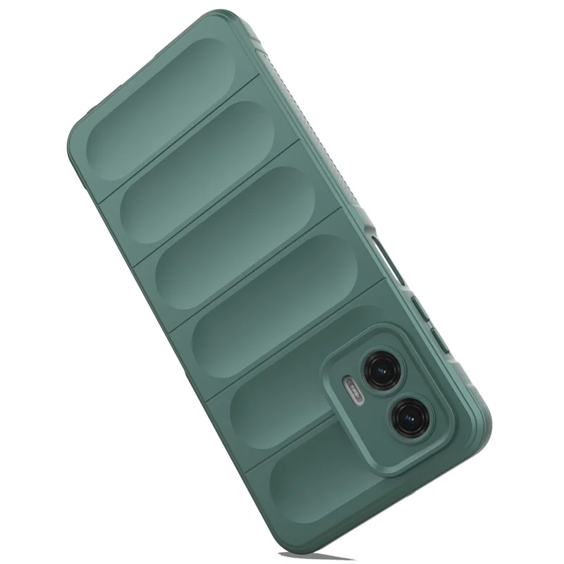 For Motorola Moto G73 5G Anti-drop Phone Case Rugged TPU Protective Cover - Light Grey
