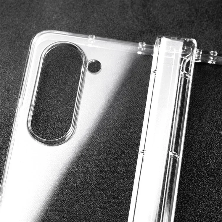 For Samsung Galaxy Z Fold5 5G Hard PC Clear Back Cover Hinge Protection Anti-Scratch Phone Case