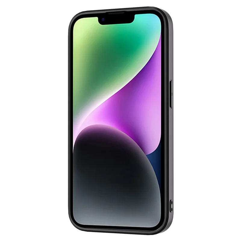 ABEEL для iPhone 14 Litchi Texture Case Anti-Drop Cowhide Leather + PC + TPU Чехол для телефона - Зеленый