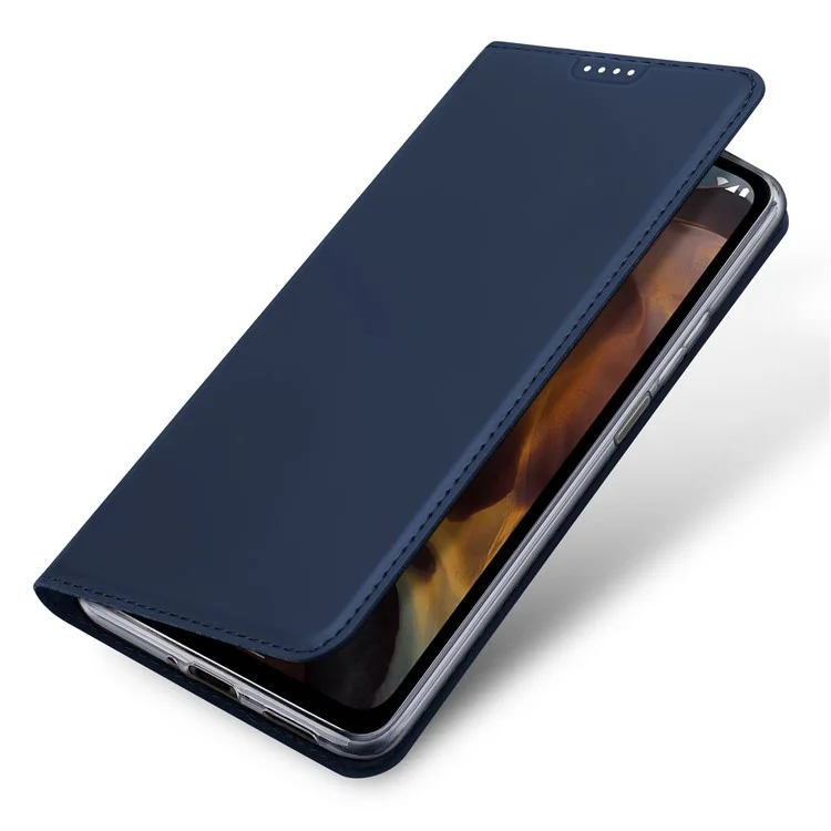 DUX DUCIS Skin Pro Series para Capa de Telefone Nokia XR21 Caso de Couro PU Flip Stand com Slot para Cartão - Azul