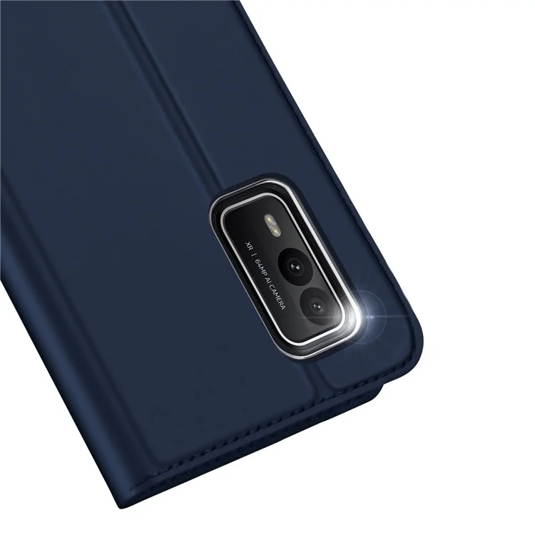 DUX DUCIS Skin Pro Series para Capa de Telefone Nokia XR21 Caso de Couro PU Flip Stand com Slot para Cartão - Azul