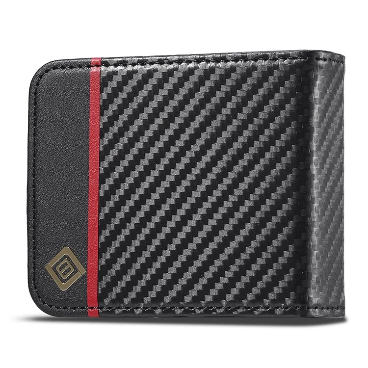 LC.IMEEKE Leather Phone Case for Samsung Galaxy Z Flip4 5G , Carbon Fiber Texture Card Slot Cover - Vertical Stripe