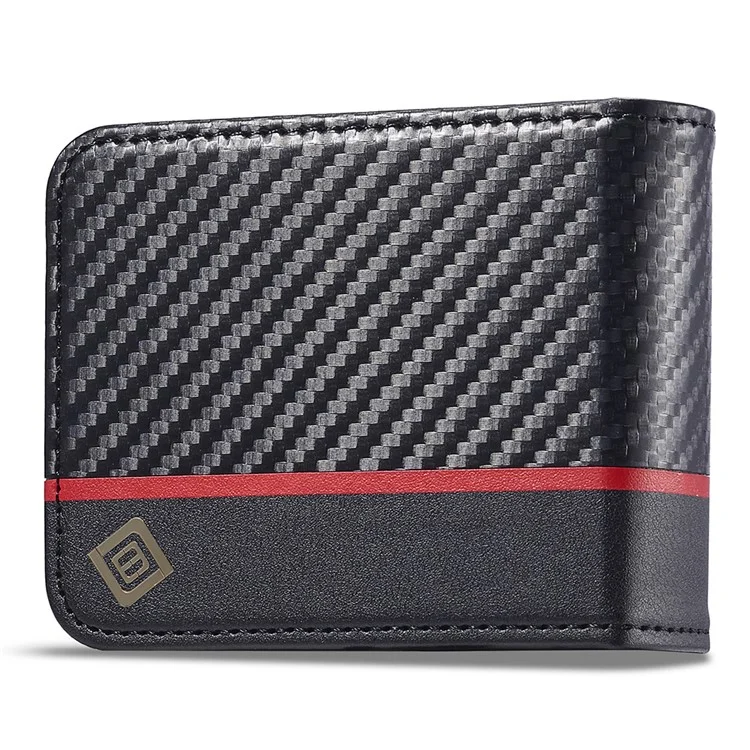 LC.IMEEKE For Samsung Galaxy Z Flip5 5G Card Holder Phone Case Carbon Fiber Texture Leather Phone Cover - Horizontal Stripe