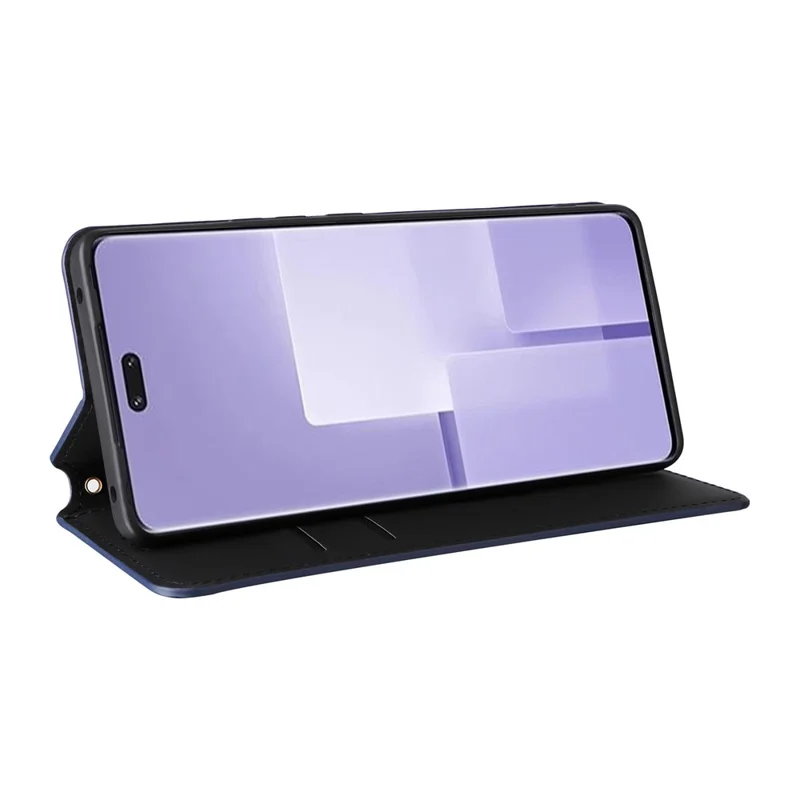 Pour Xiaomi Civi 3 5G Rhombus Imprinted Stand Case PU Leather Wallet Phone Cover - Blue