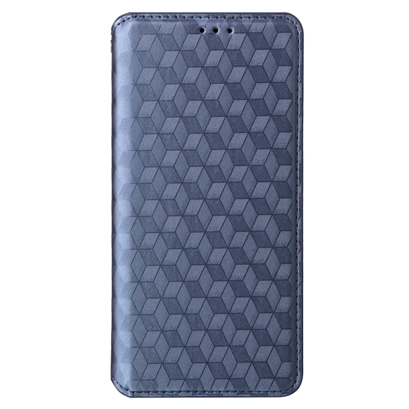 For Realme C53 (Global) / C53 (India) / C51 / Note 50 4G / Narzo N53 4G Rhombus Imprinted Shell PU Leather Wallet Stand Phone Case - Blue