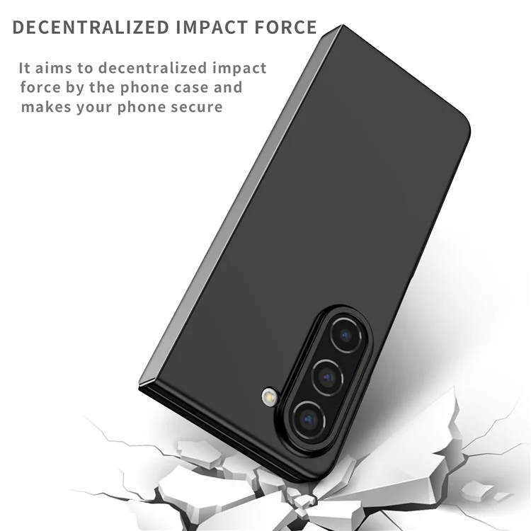 Для Samsung Galaxy Z Fold5 5G Hard PC Anti-drop Cover Folding Phone Protective Case - Чёрный