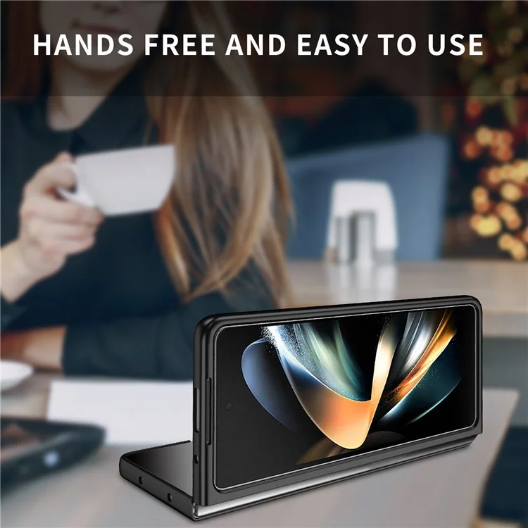 Для Samsung Galaxy Z Fold5 5G Hard PC Anti-drop Cover Folding Phone Protective Case - Чёрный