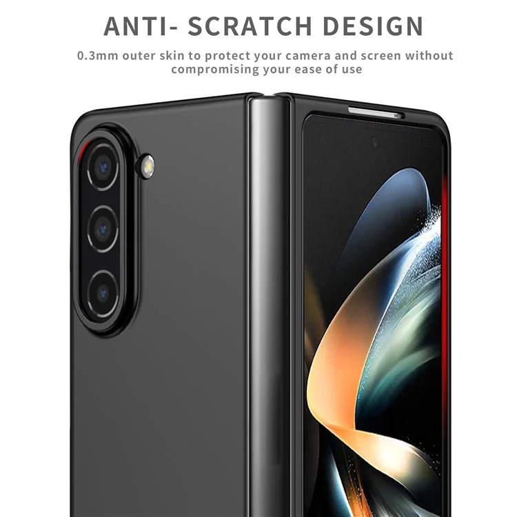 Для Samsung Galaxy Z Fold5 5G Hard PC Anti-drop Cover Folding Phone Protective Case - Чёрный