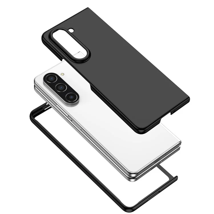 Для Samsung Galaxy Z Fold5 5G Hard PC Anti-drop Cover Folding Phone Protective Case - Чёрный