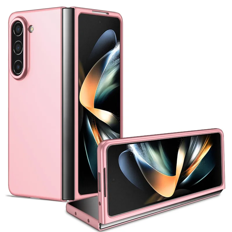For Samsung Galaxy Z Fold5 5G Hard PC Anti-drop Cover Folding Phone Protective Case - Pink
