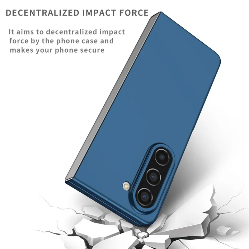 For Samsung Galaxy Z Fold5 5G Hard PC Anti-drop Cover Folding Phone Protective Case - Blue
