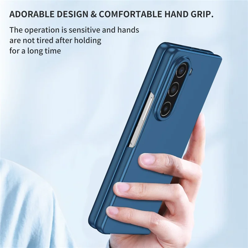 For Samsung Galaxy Z Fold5 5G Hard PC Anti-drop Cover Folding Phone Protective Case - Blue