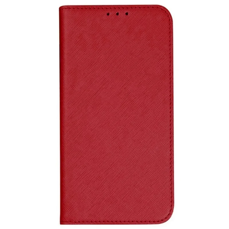For Samsung Galaxy A25 5G (Global) (161.0 x 76.5 x 8.3mm) Wallet Phone Shell Cross Texture PU Leather Shockproof Flip Stand Phone Case - Red