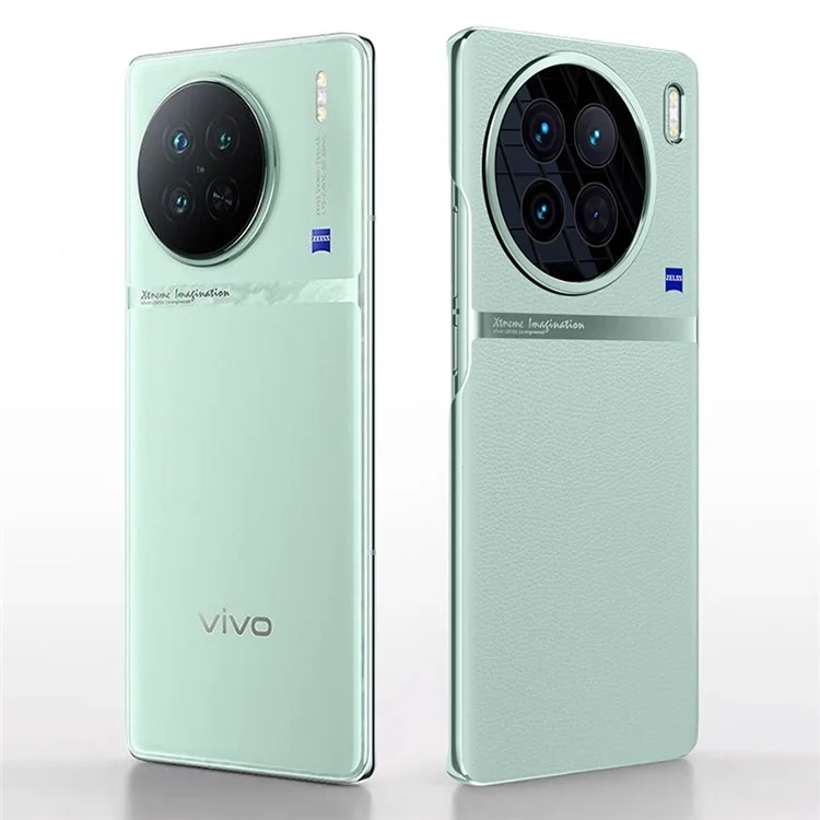 Per vivo X90s 5G Custodia antiurto in pelle PU + PC Cover protettiva per telefono cellulare - Verde