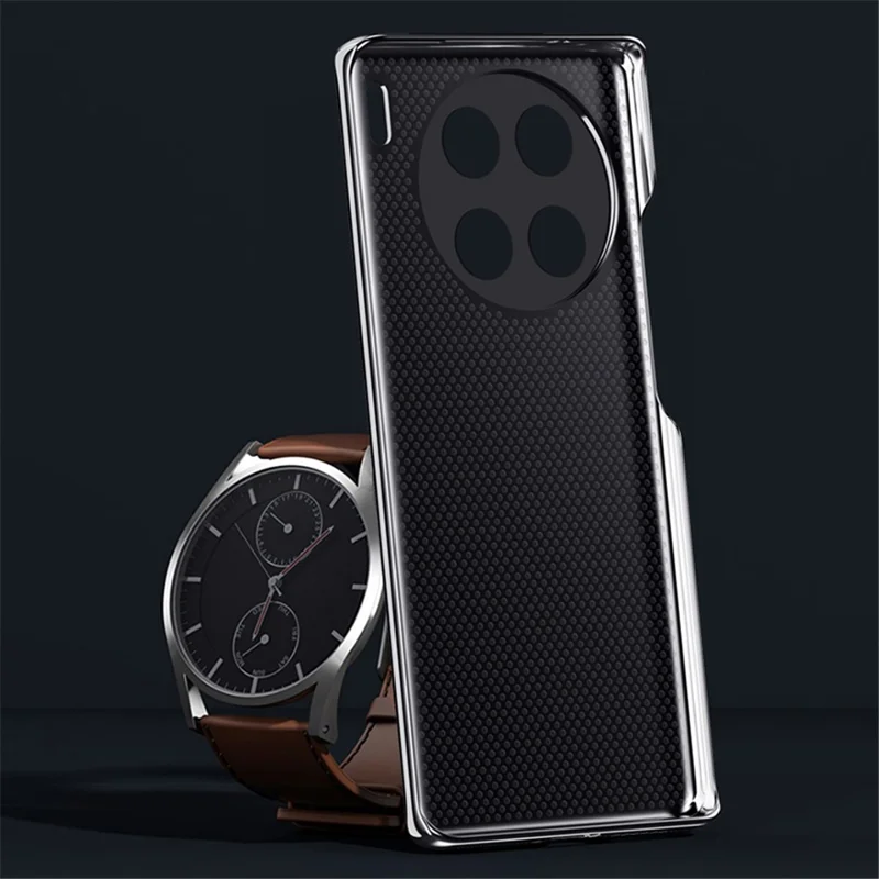 For vivo X90s 5G Shockproof Case PU Leather + PC Mobile Phone Protective Cover - Black