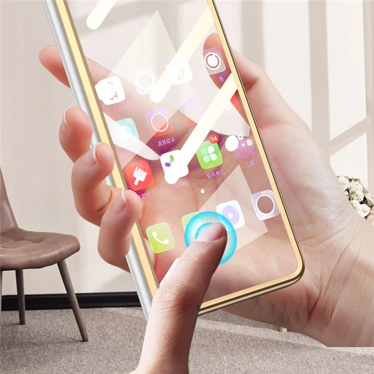 GKK Para Samsung Galaxy Z Fold5 5G Funda de Teléfono de Cuero PU+PC con Película de Vidrio Templado - Blanco