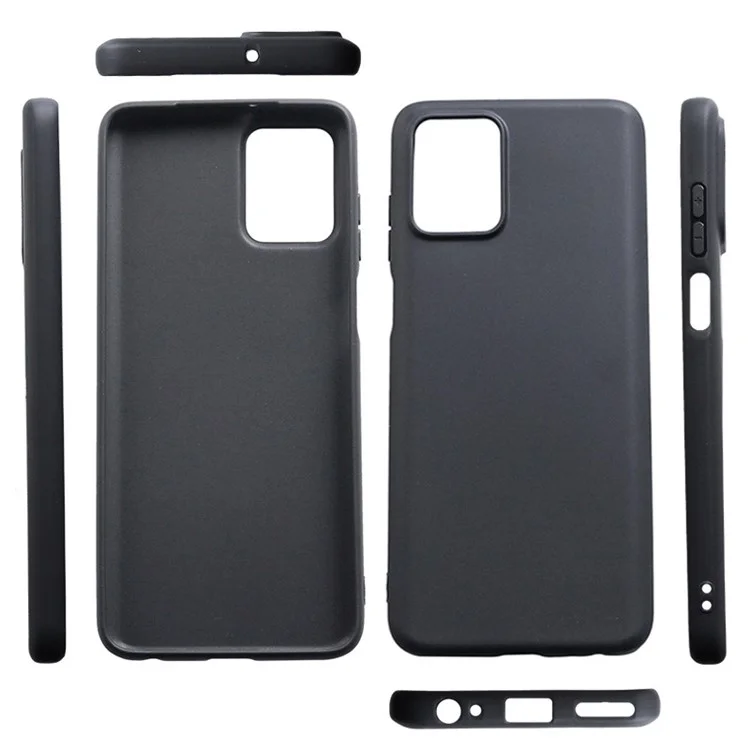 Coque de téléphone mate pour Motorola Moto G Power 5G, Housse de téléphone mince résistante aux rayures en TPU - Noir