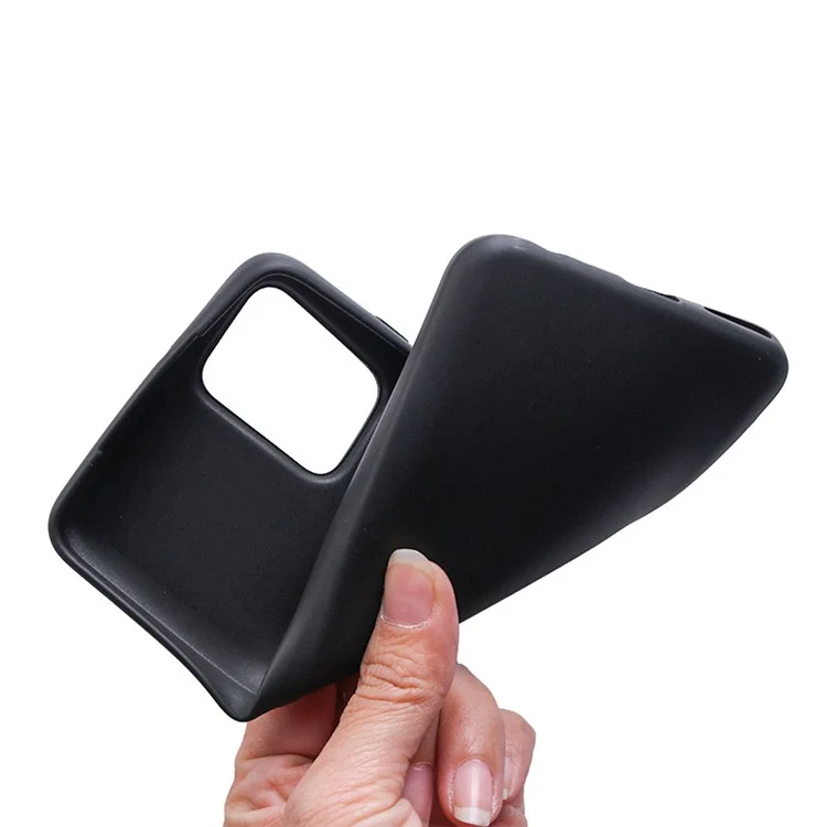 Coque de téléphone mate pour Motorola Moto G Power 5G, Housse de téléphone mince résistante aux rayures en TPU - Noir