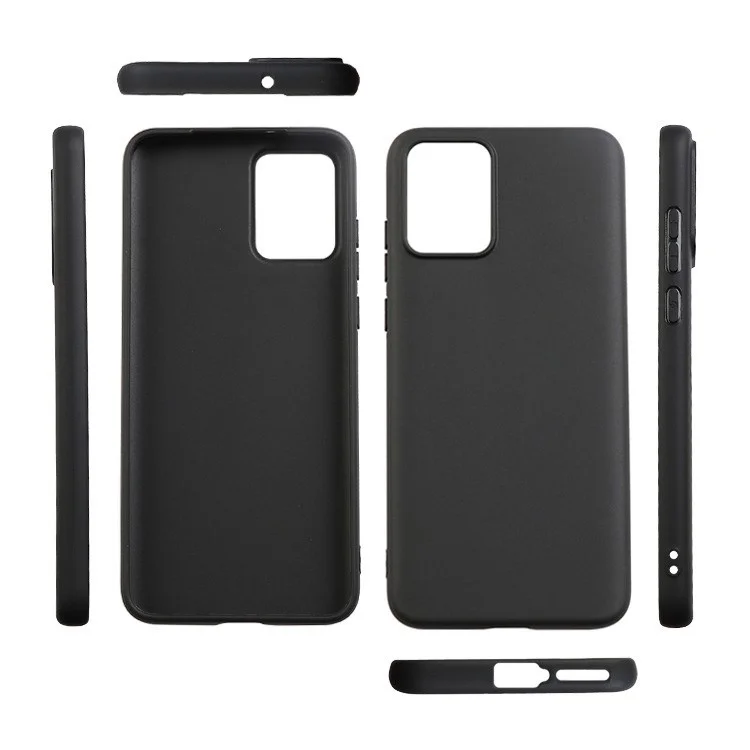 For Motorola Edge 30 Neo 5G Anti-scratch Phone TPU Case Matte Fingerprint-free Phone Cover - Black