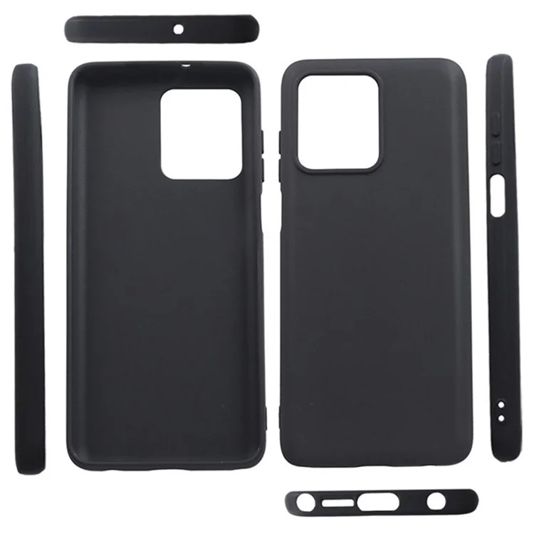 Para Motorola Moto G Stylus (2023) Funda de teléfono anti-arañazos Funda de teléfono móvil Funda TPU mate - Negro