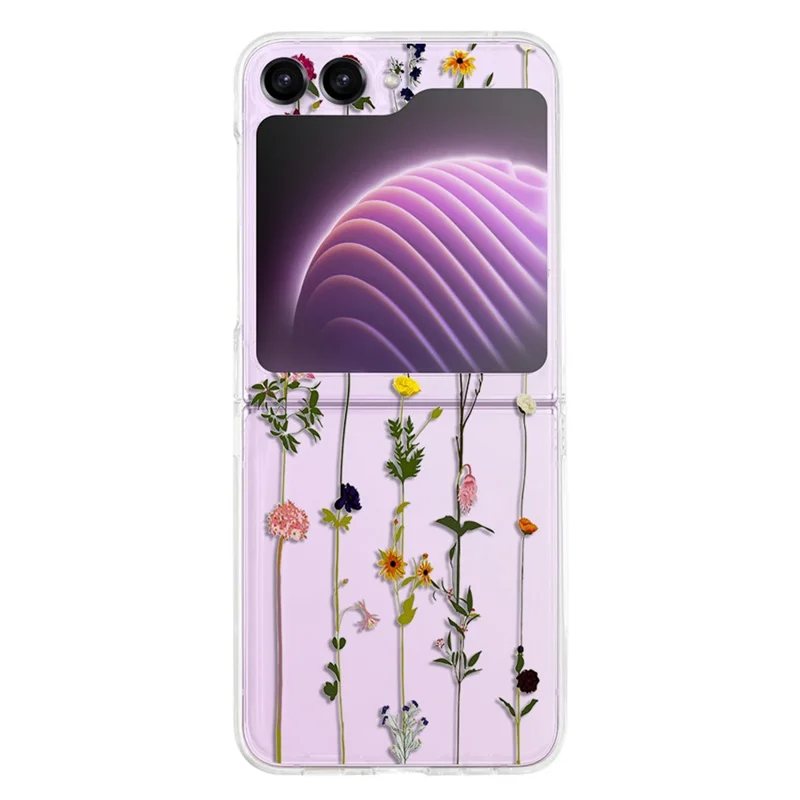 Hard PC Phone Case for Samsung Galaxy Z Flip5 5G Pattern Printing Protective Phone Cover - Z01