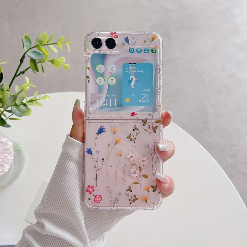 Hard PC Phone Case for Samsung Galaxy Z Flip5 5G , Pattern Printing Protective Phone Cover - Z86