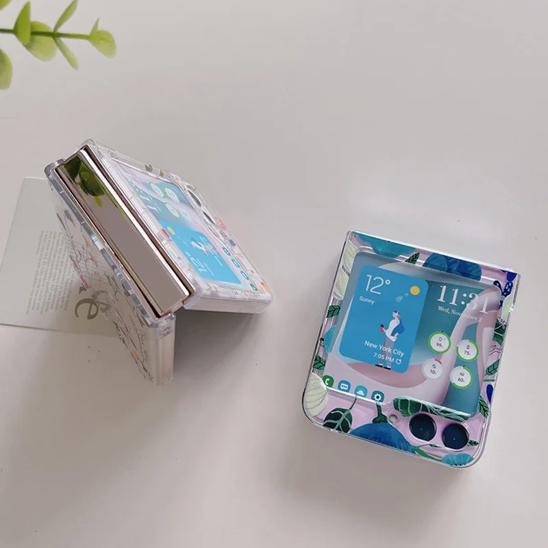 Hard PC Phone Case for Samsung Galaxy Z Flip5 5G , Pattern Printing Protective Phone Cover - Z86