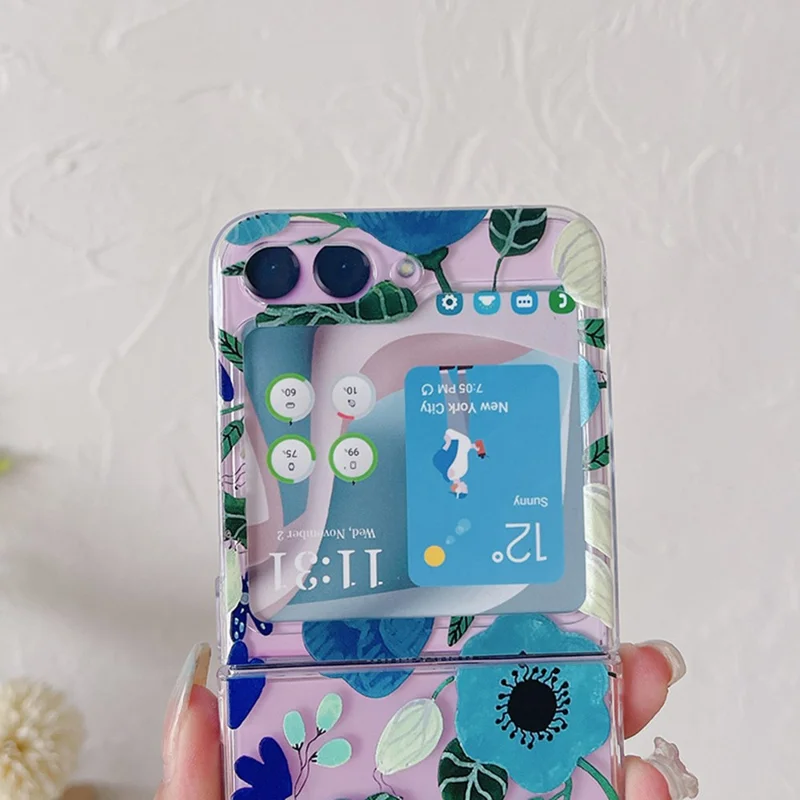 Hard PC Phone Case for Samsung Galaxy Z Flip5 5G , Pattern Printing Protective Phone Cover - Z86